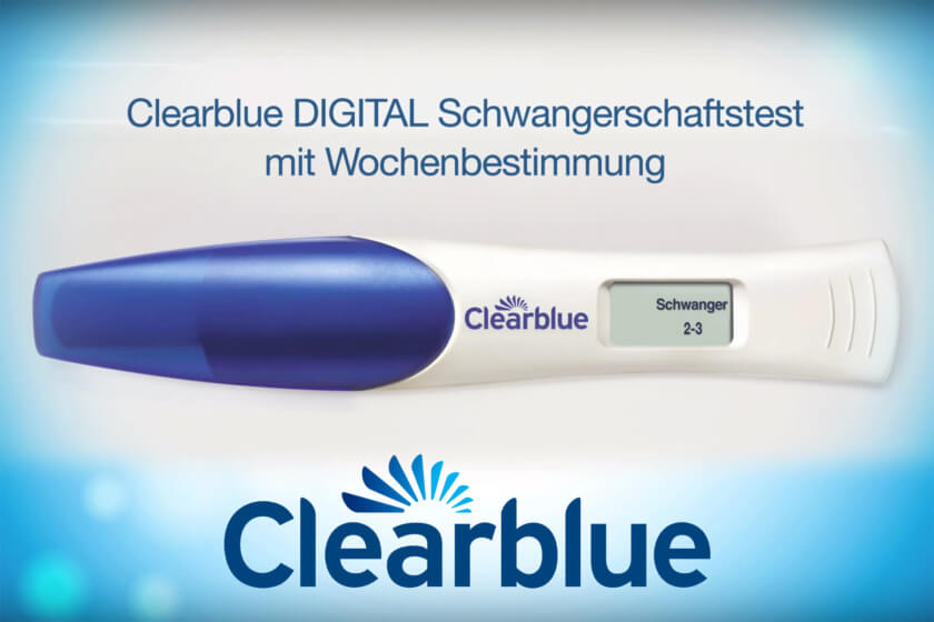 Digitaler Schwangerschaftstest von Clearblue mit Wochenbestimmung