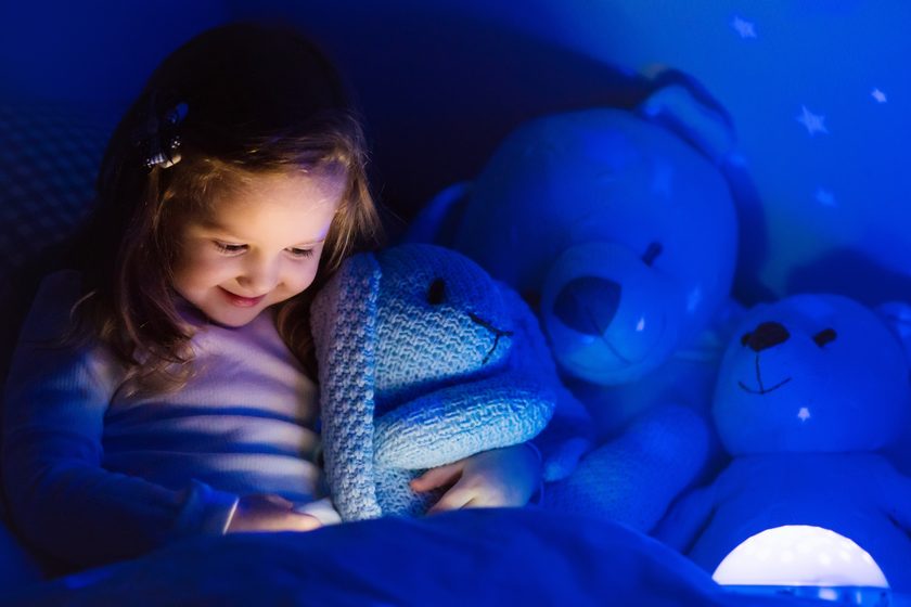 Disney Eiskönigin Wandlampe Wandbild LED Lampe Nachtlicht Kinder Mädchen Blau 