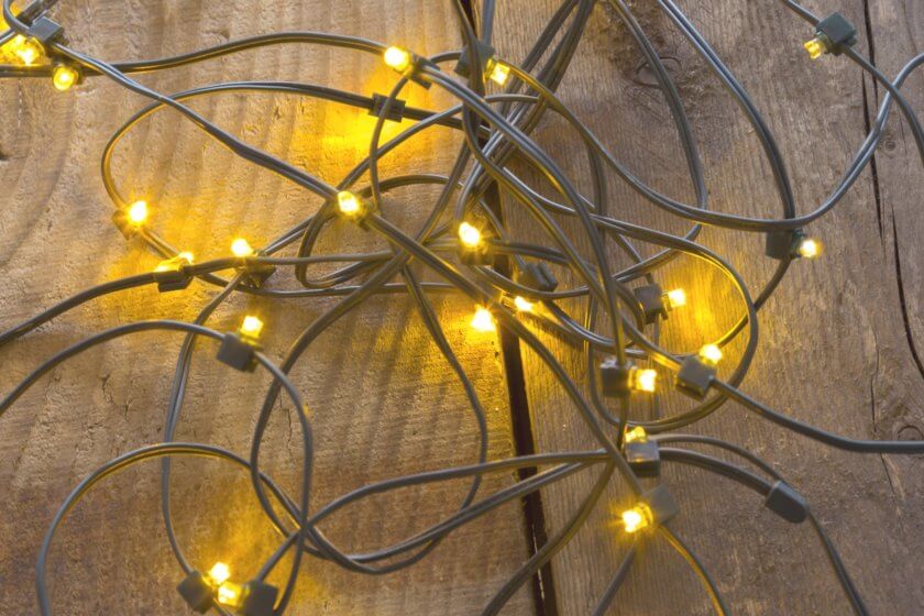 Warmweiße LED Lichterkette für Weihnachten